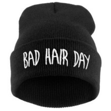 Mütze "bad hair day" schwarz