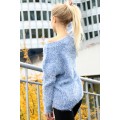 Pullover blau/weiss